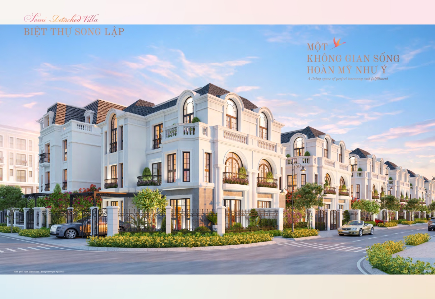 Biệt thự song lập phân khu Hồng Phát